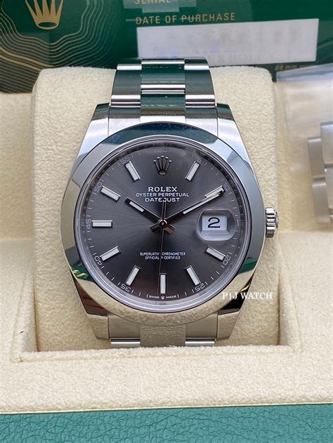 rolex dial code for dark rhodium|rolex datejust 126300 41mm.